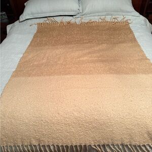 Ombré Tan Throw Blanket